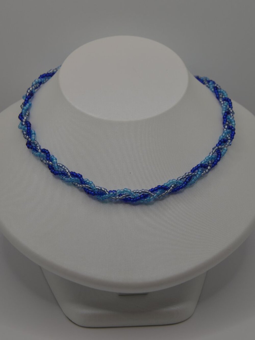 Blue Braided Necklace